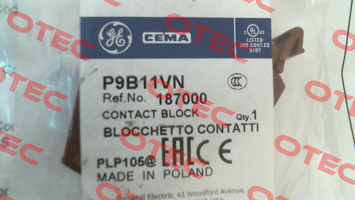 187000 Cema (General Electric)