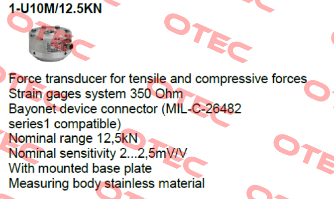 1-U10M/12.5KN  Hbm