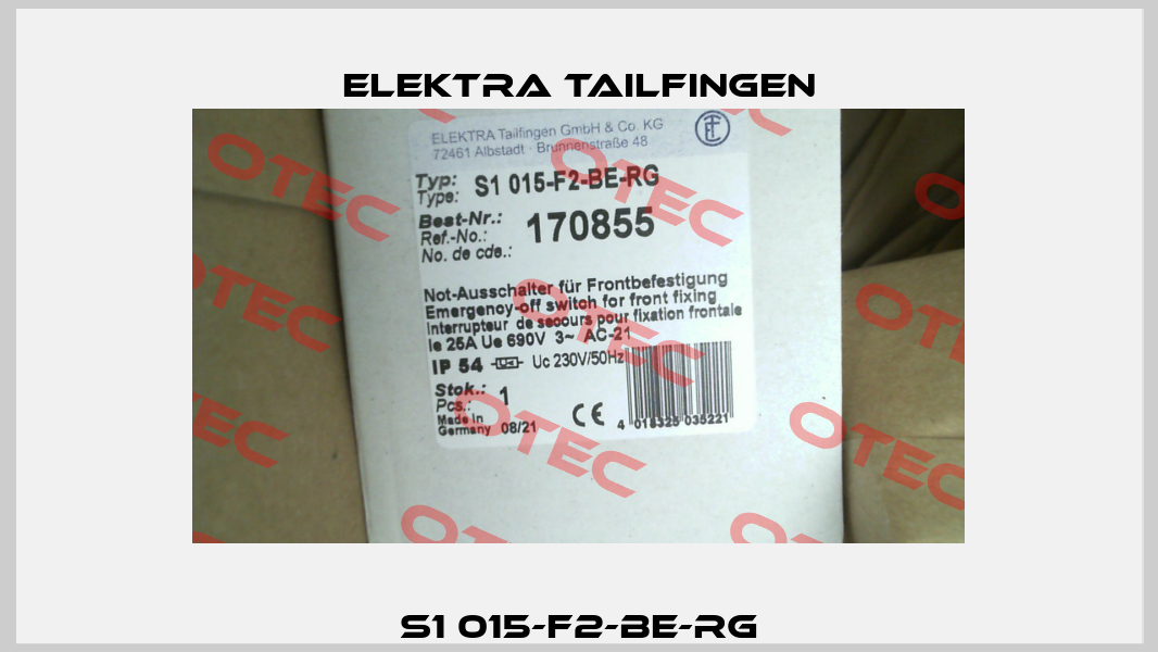 S1 015-F2-BE-RG Elektra Tailfingen