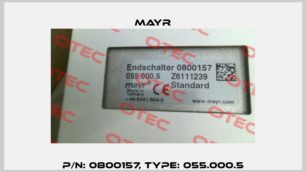 P/N: 0800157, Type: 055.000.5 Mayr