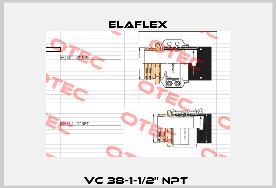VC 38-1-1/2” NPT  Elaflex