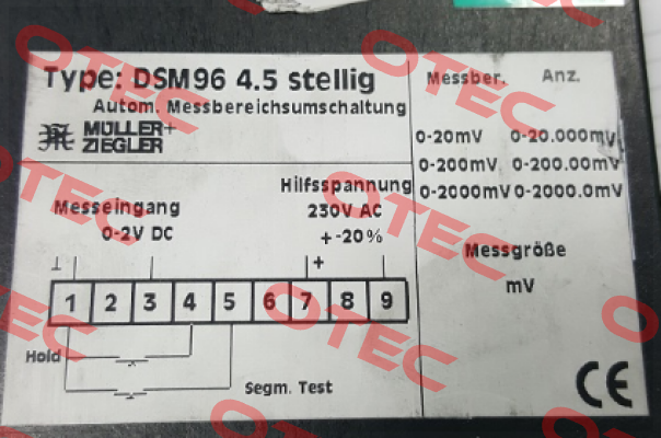 DSM96 4.5 stellig obsolete  Müller Ziegler