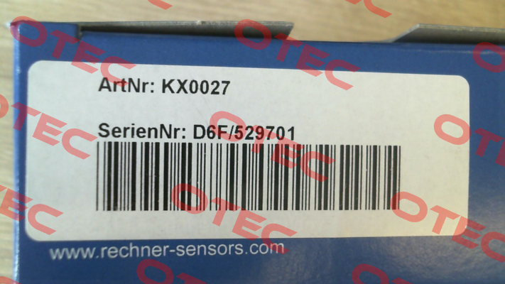 p/n: KX0027, Type: KXS-250-M32/70-X-M32-PEEK/VAb-250C-X05/Y95 Rechner