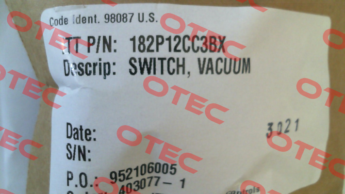 182P12CC3BX ITT NEO DYN