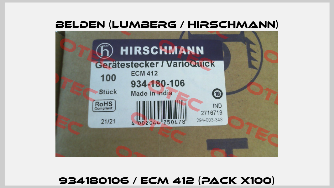 934180106 / ECM 412 (pack x100) Belden (Lumberg / Hirschmann)