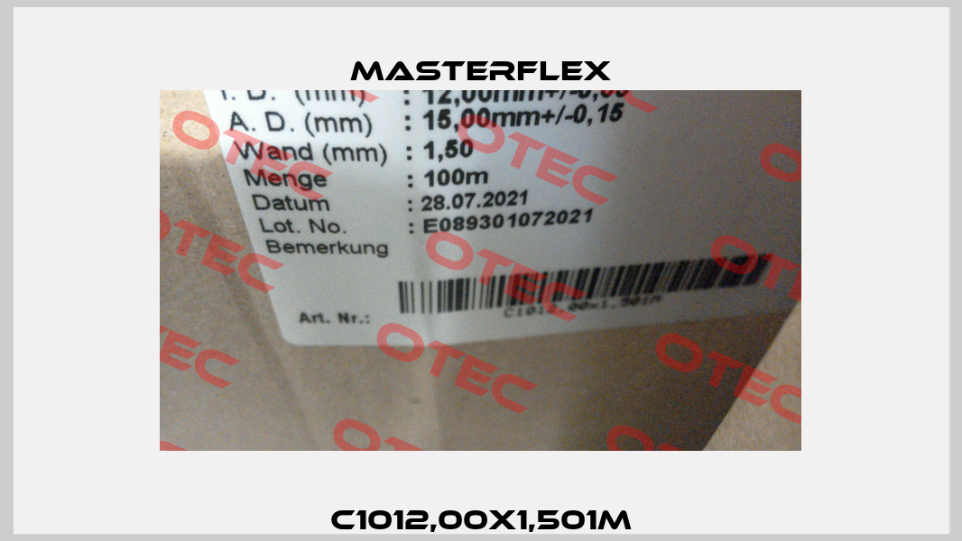 C1012,00x1,501M Masterflex