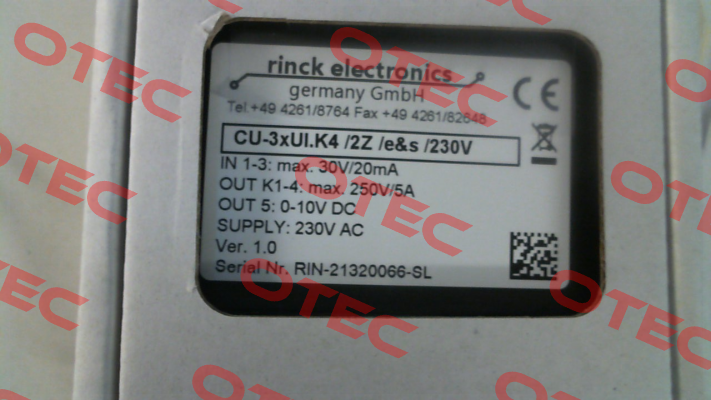 CU-3xUI.K4/2Z/e&s/230V Rinck Electronic