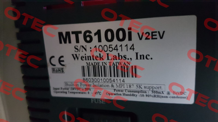 MT6100I V2EV -obsolete, alternative - MT8102iE  Weintek