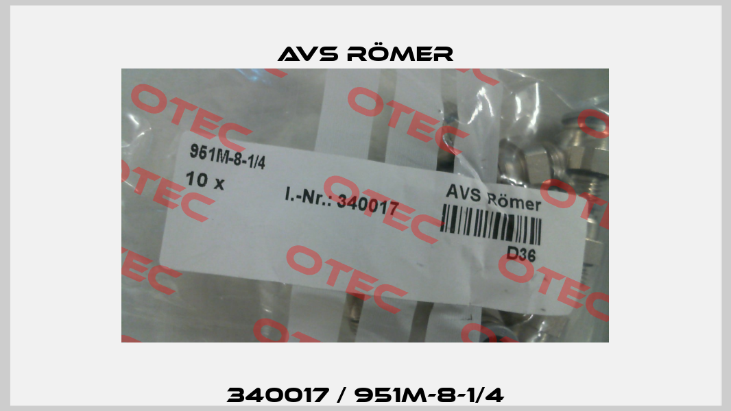 340017 / 951M-8-1/4 Avs Römer