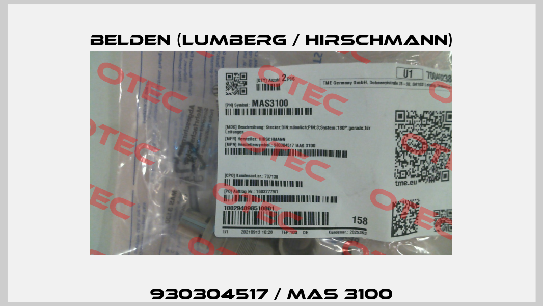 930304517 / MAS 3100 Belden (Lumberg / Hirschmann)