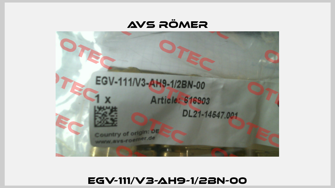 EGV-111/V3-AH9-1/2BN-00 Avs Römer