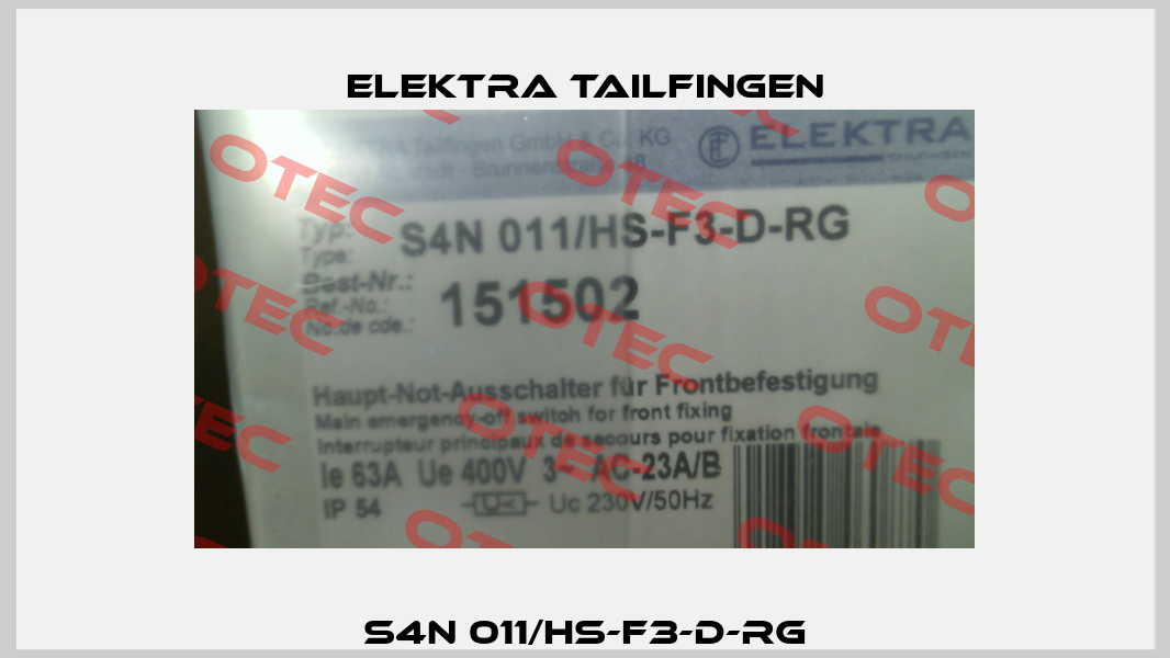 S4N 011/HS-F3-D-RG Elektra Tailfingen
