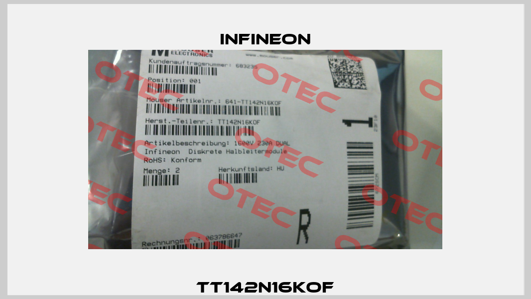 TT142N16KOF Infineon