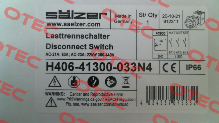 H406-41300-033N4 Salzer