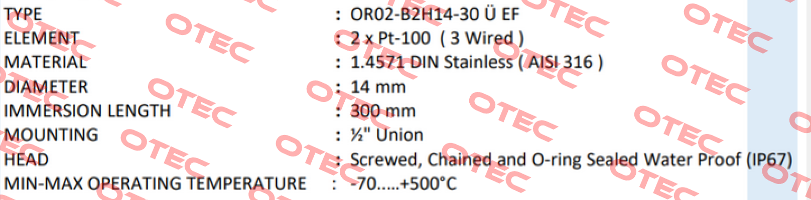 OR02-B2H14-30 Ü EF Ordel