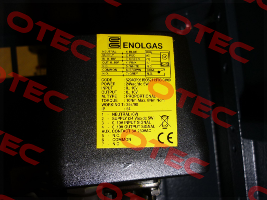 ISO 10 Nm / F03 / 9, SR 0-10 V  Enolgas