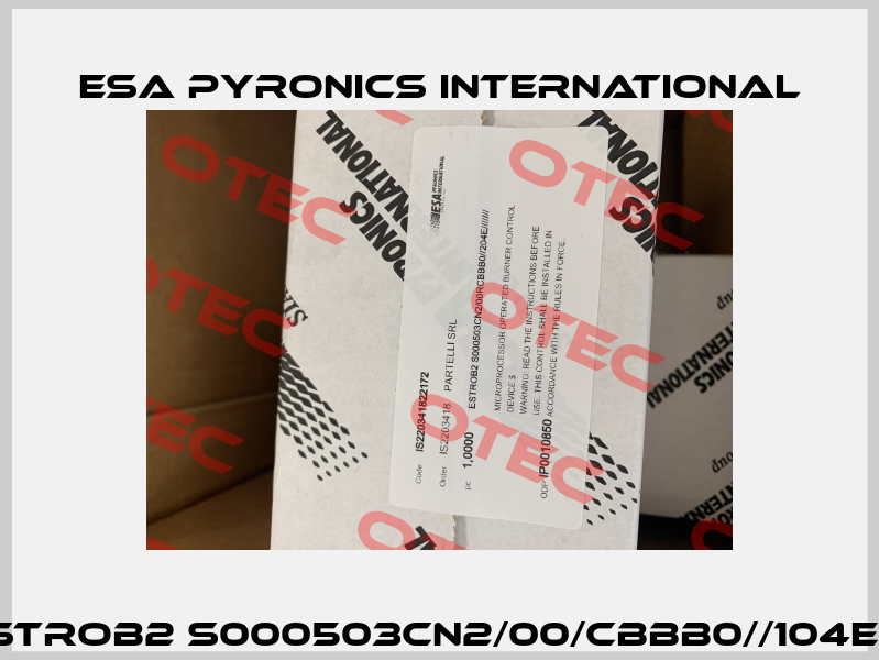 ESTROB2 S000503CN2/00/CBBB0//104E/// ESA Pyronics International