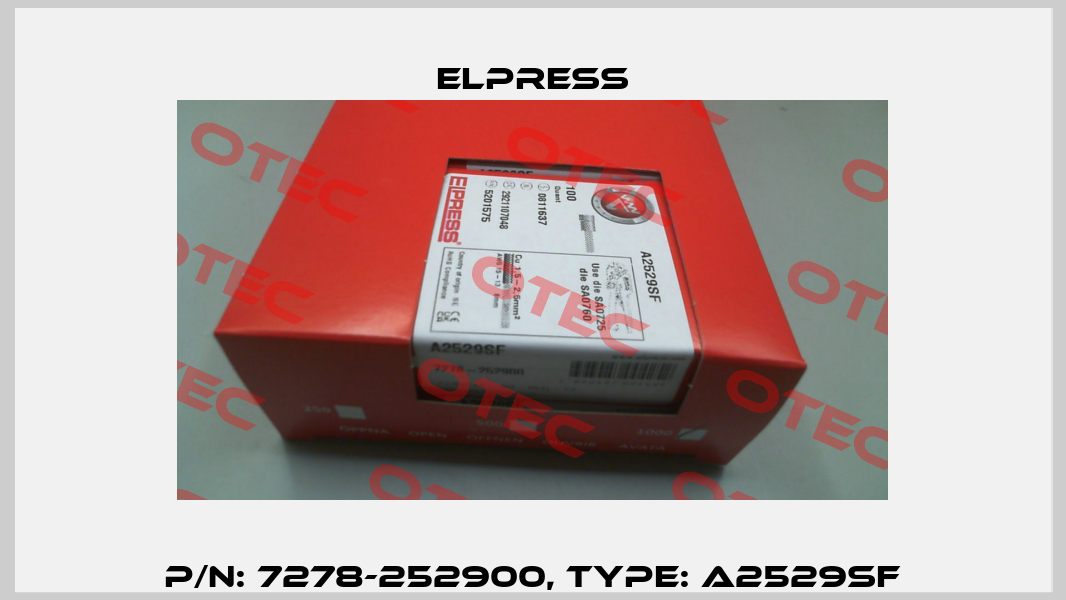 p/n: 7278-252900, Type: A2529SF Elpress