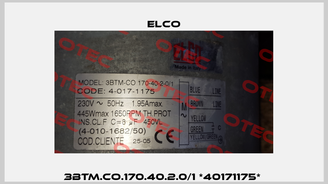 3BTM.CO.170.40.2.0/1 *40171175*  Elco