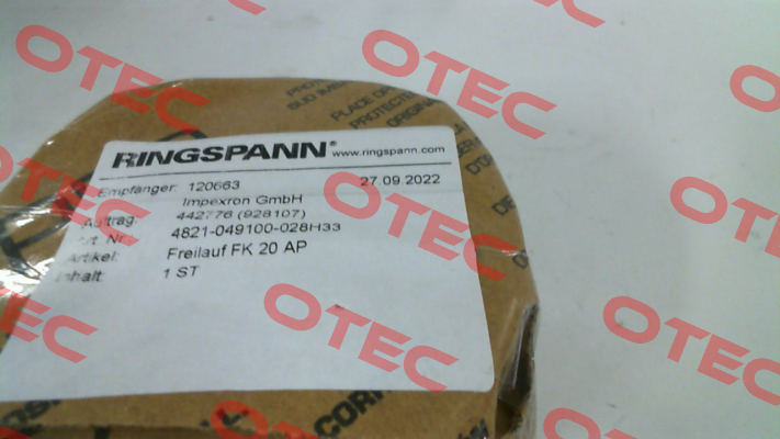 4821-049100-028H33 Ringspann