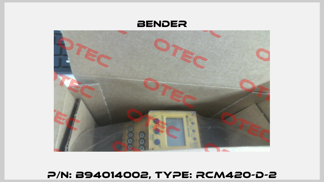 p/n: B94014002, Type: RCM420-D-2 Bender