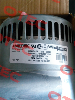 AMETEK 117416-03  Ametek Windjammer