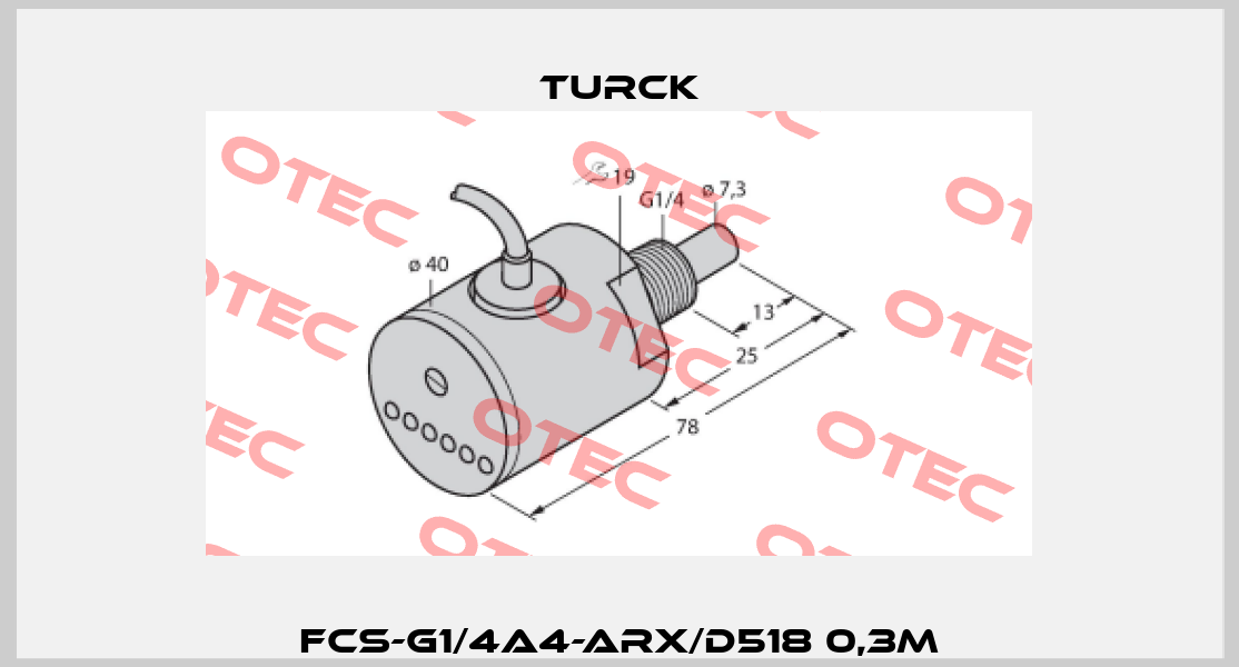 FCS-G1/4A4-ARX/D518 0,3M Turck