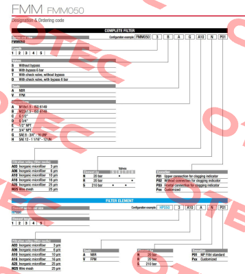 FMM-050-1-B-A-D-A10-N-P03 MP Filtri