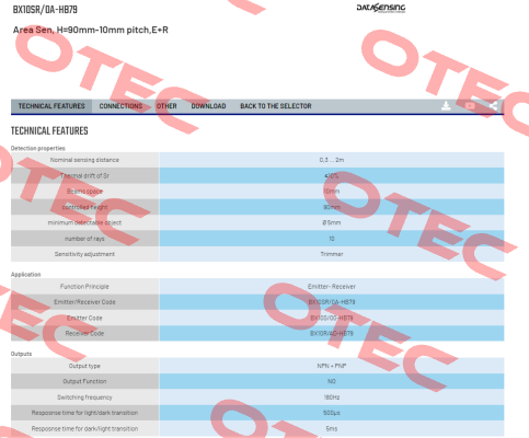 BX10SR/0A-HB79 Micro Detectors / Diell