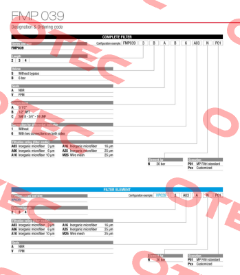 FMP-039-2-S-A-A-6-A25-N-P01 MP Filtri