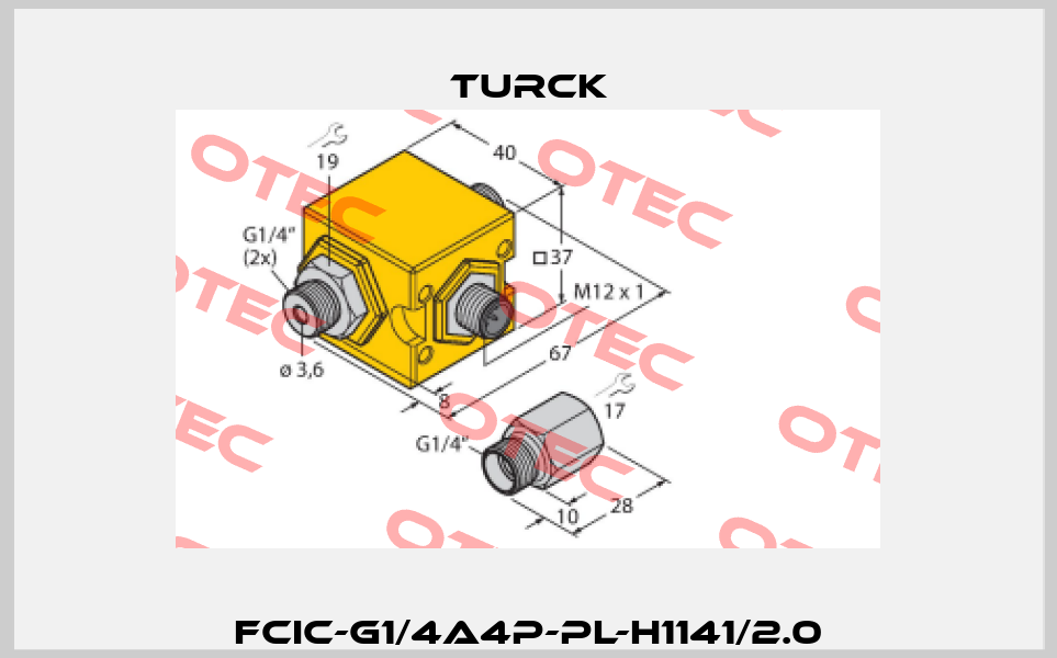 FCIC-G1/4A4P-PL-H1141/2.0 Turck