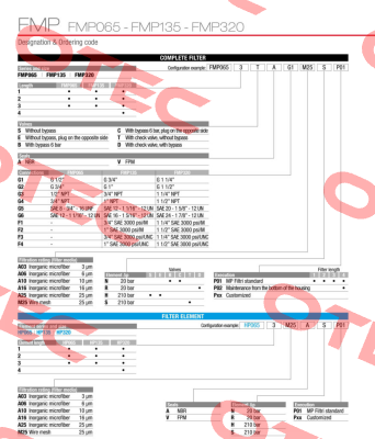 FMP-065-1-B-A-G1-A16-N-P01 MP Filtri