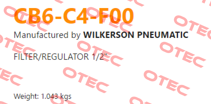 CB6-C4-F00 Wilkerson