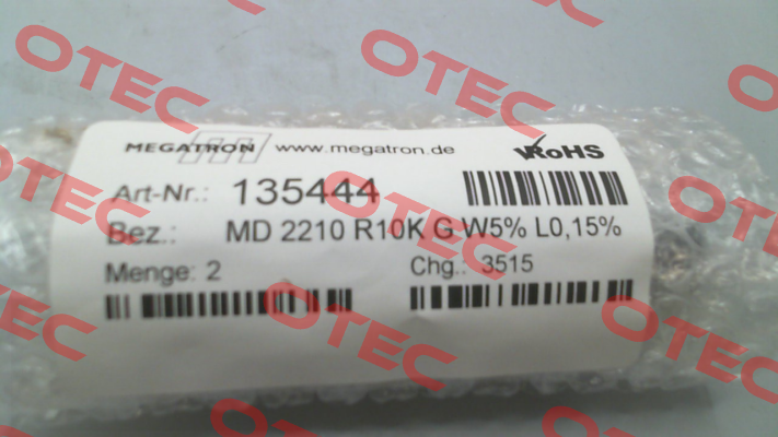 MD 2210 R10K G W5% L0,15% Megatron