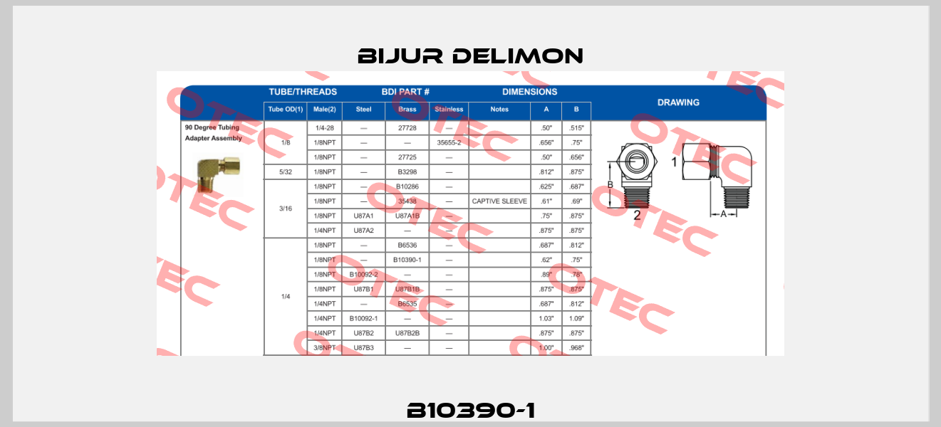 B10390-1 Bijur Delimon