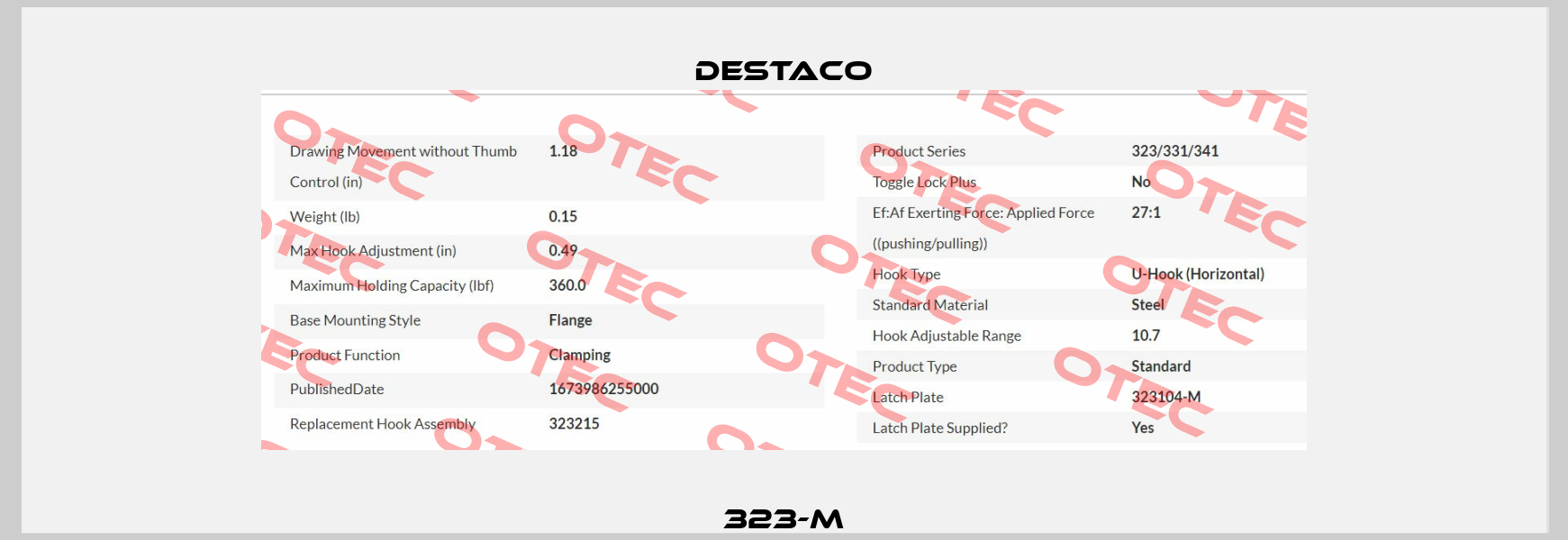 323-M Destaco