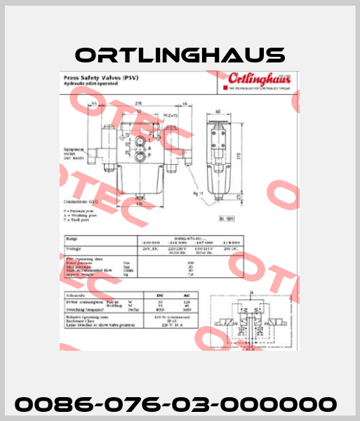 0086-076-03-000000  Ortlinghaus