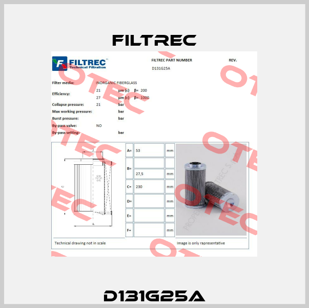 D131G25A Filtrec