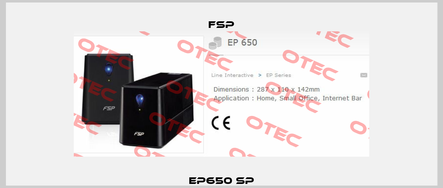EP650 SP Fsp