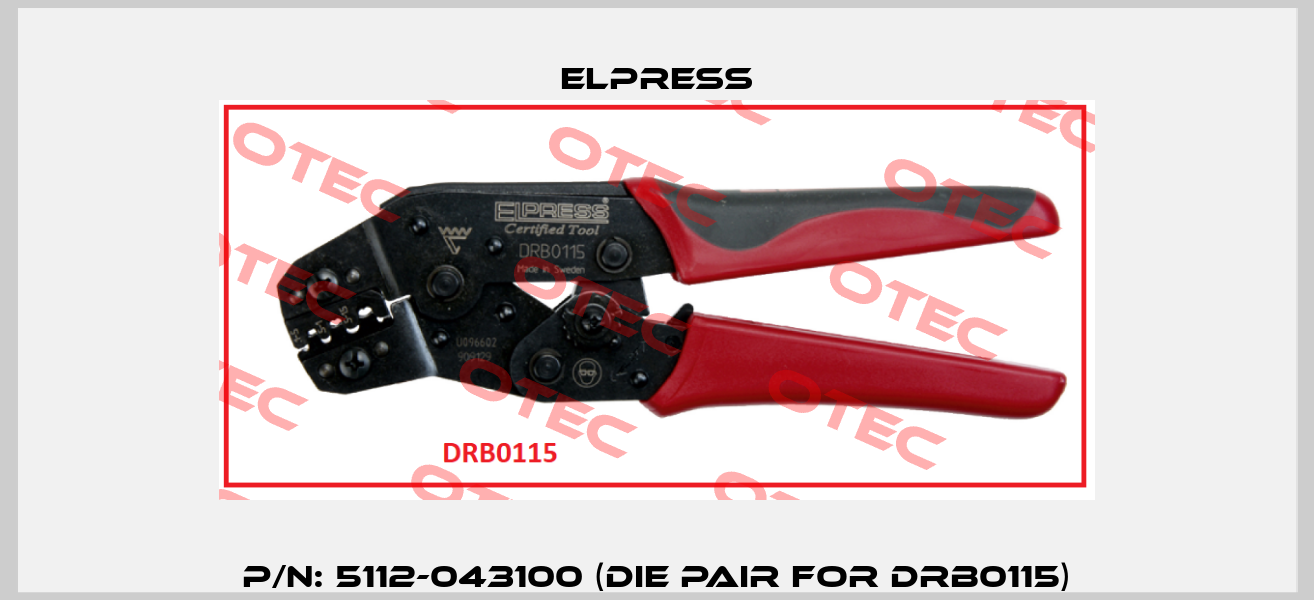 P/N: 5112-043100 (Die pair for DRB0115) Elpress