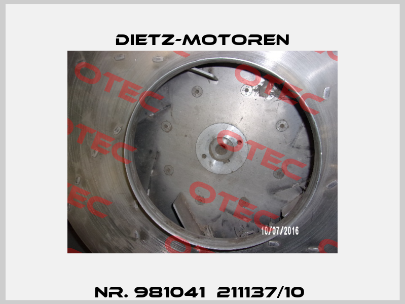 NR. 981041  211137/10  Dietz-Motoren