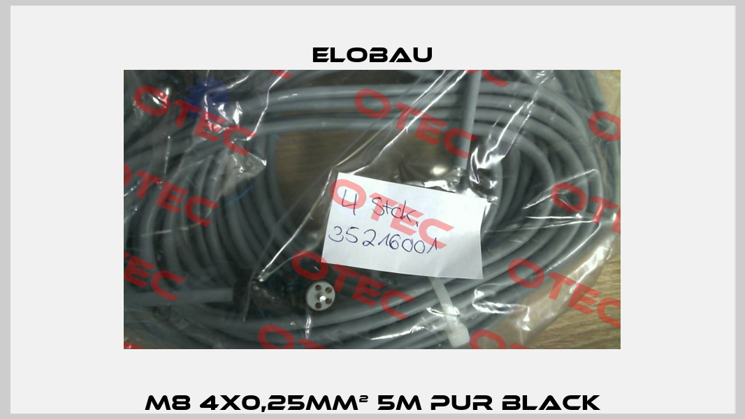 M8 4x0,25mm² 5m PUR black Elobau