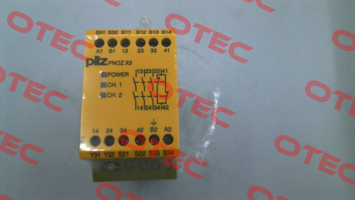 p/n: 774314, Type: PNOZ X3 110VAC 24VDC 3n/o 1n/c 1so Pilz