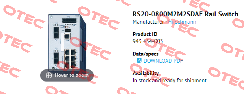 RS20-0800M2M2SDAE Belden (Lumberg / Hirschmann)