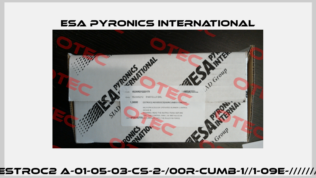 ESTROC2 A-01-05-03-CS-2-/00R-CUMB-1//1-09E-/////// ESA Pyronics International