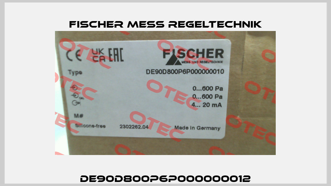 DE90D800P6P000000012 Fischer Mess Regeltechnik