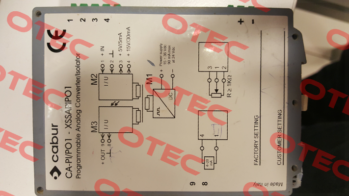 CA-PI/PO1-XSSAPIPO1 Cabur