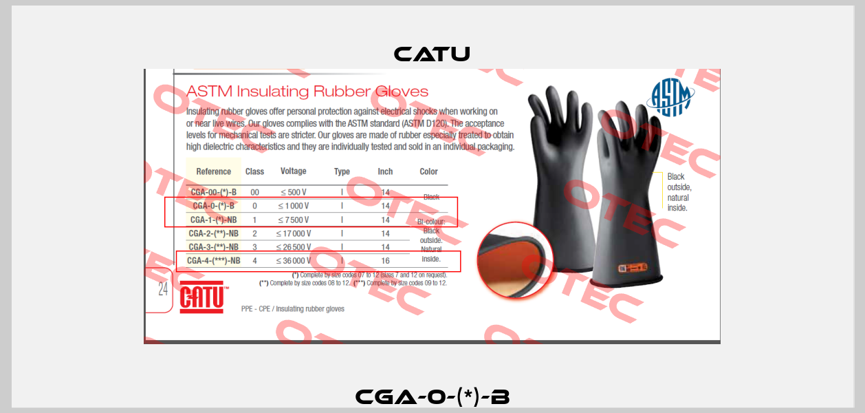 CGA-0-(*)-B Catu