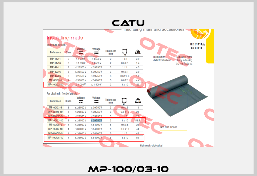 MP-100/03-10 Catu