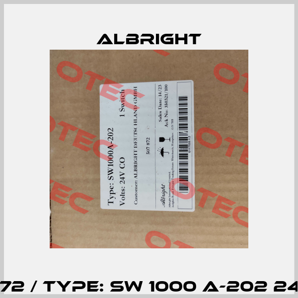 507872 / Type: SW 1000 A-202 24V CO Albright